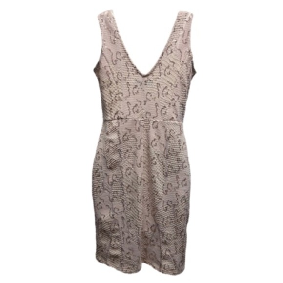 Bailey Blue Pink Abstract Sequin Crochet Overlay Mini Party Dress Women Size S - Picture 3 of 8